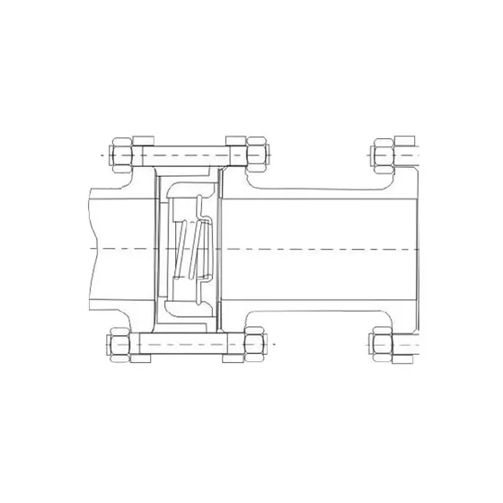 wafer type flange check valve
