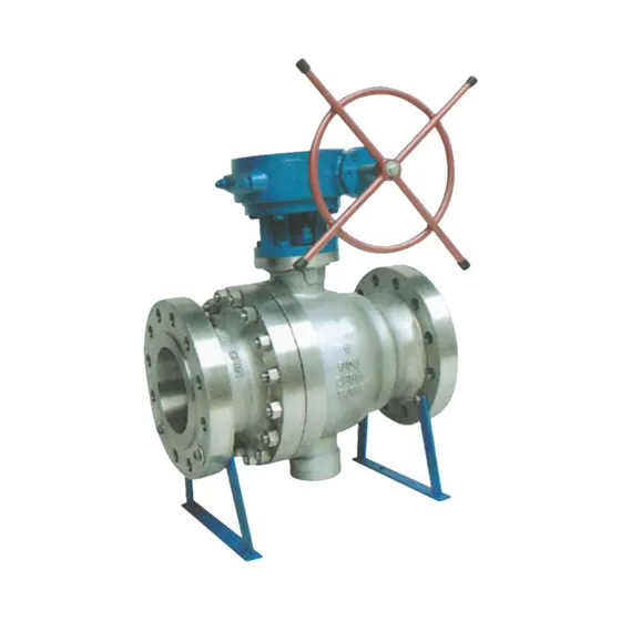 Stainless Steel Worm Gear Trunnion-Mounted Flanged Ball Valve