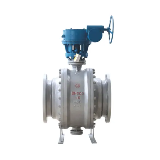 Three piece fixed flange ball valve