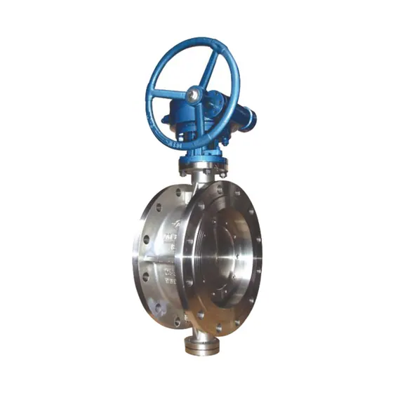 D343W Stainless Steel Flange Hard Seal Worm Gear Butterfly Valve