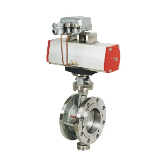 D643W stainless steel pneumatic flange butterfly valve