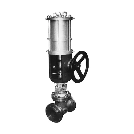 Z6S40, Z6S41 pneumatic with manual gate valve