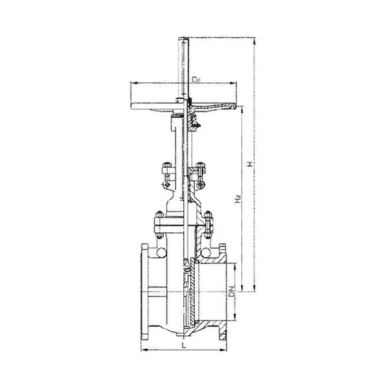 Z44 Z64 Z944 automatic compensation balanced double flat gate valve