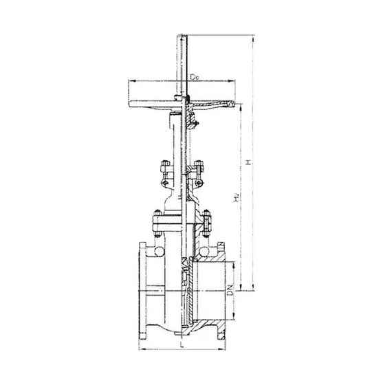 Z44 Z64 automatic compensation balanced double flat gate valve
