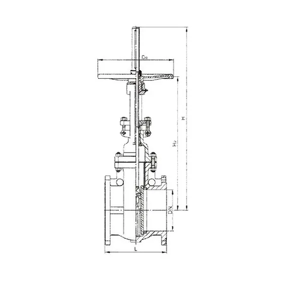 Z44 Z64 automatic compensation balanced double flat gate valve