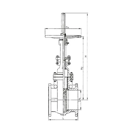 Z44 Z64 automatic compensation balanced double flat gate valve