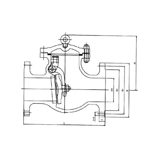 H44 swing flange check valve