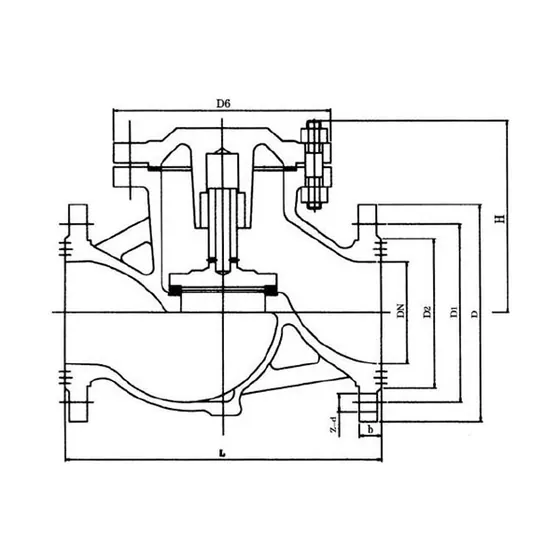 H41 lifting flange check valve