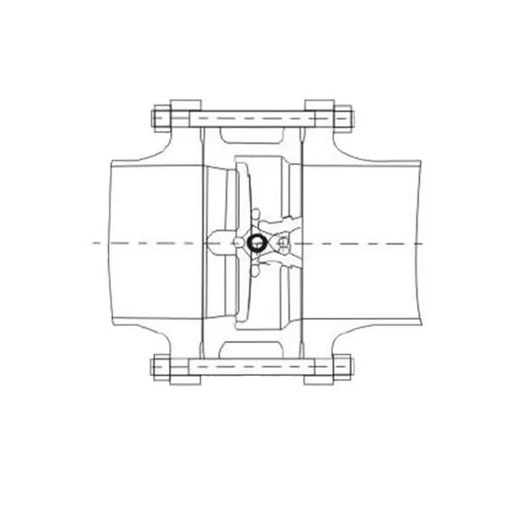 H76 wafer butterfly check valve