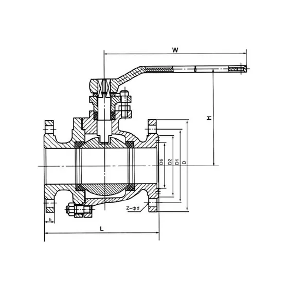 Q41, Q941 Floating flange ball valve