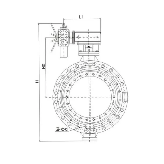 D42HS, D942HS Electric Double Eccentric Bidirectional Metal Hard Seal Butterfly Valves