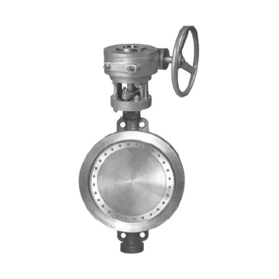 D373 three eccentric multi-level metal hard seal/PTFE sealing worm gear transmission flange butterfly valve