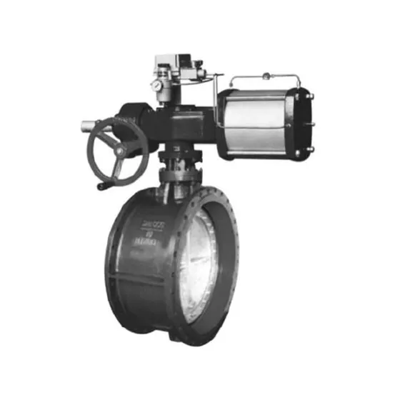 D641, D643 pneumatic transmission flange soft seal butterfly valves
