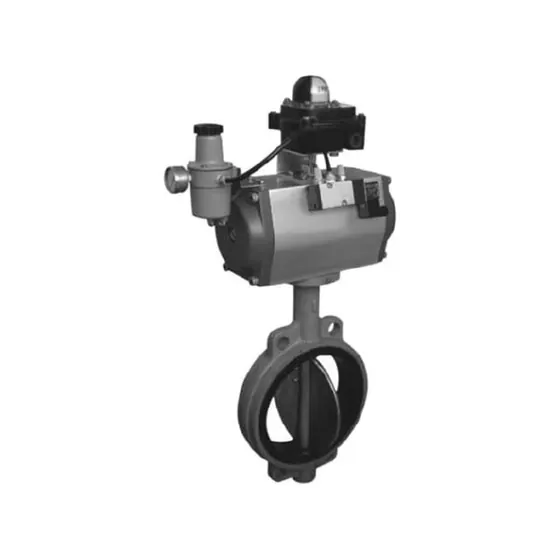 D671, D673 16 pneumatic transmission clamp type soft seal butterfly valve