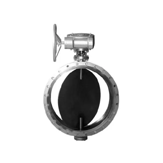 D341W-1C Worm Gear Drive Flange Ventilation Butterfly Valve