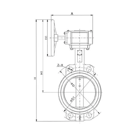TLD371 desulfurization dedicated clamp type rubber lined butterfly valve