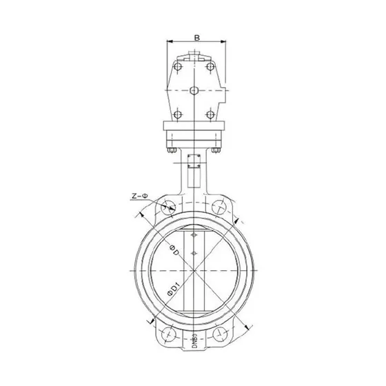TLD671 desulfurization dedicated clamp type rubber lined butterfly valve