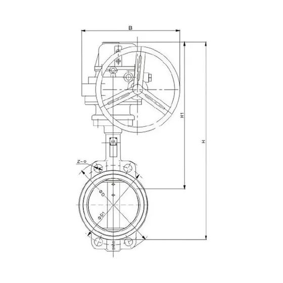 TLD971 desulfurization dedicated clamp type rubber lined butterfly valve
