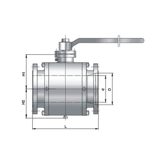 Three piece fixed forged steel ball valve Class300/600