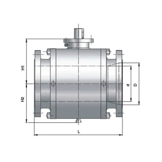 Three piece fixed forged steel ball valve Class900/1500/2500