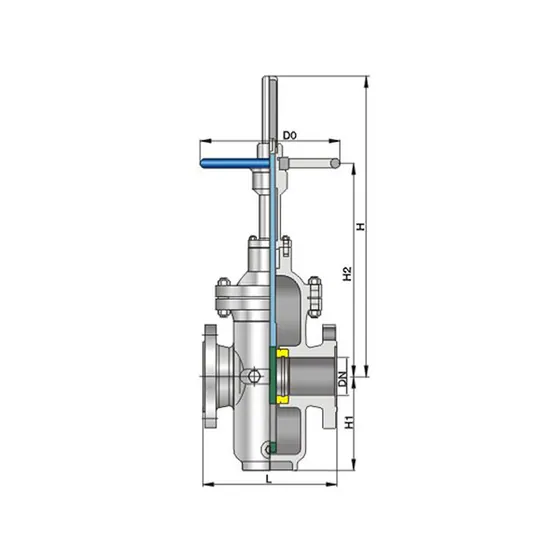 Electric/gear driven flat gate valve Class600