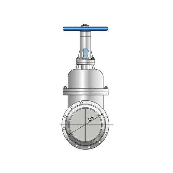 Knife type gate valve with cover Class150