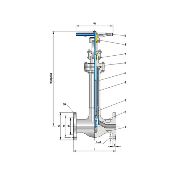 Bellows globe valve Class150/300