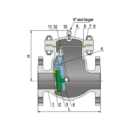 Bolted Bonnet Swivel Check Valve CLass150