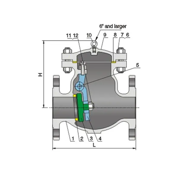 Bolted Bonnet Swivel Check Valve CLass300