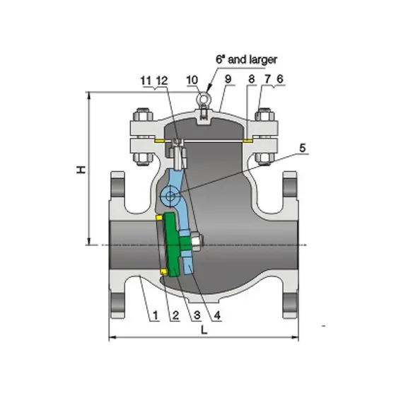 Bolted Bonnet Swivel Check Valve CLass600