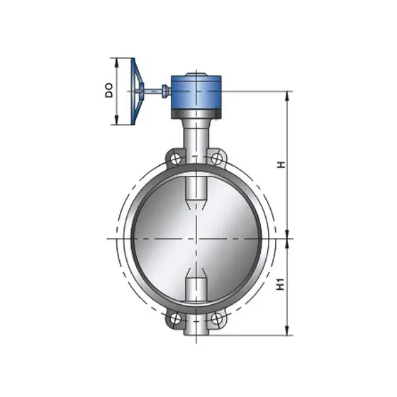 Soft seal clamp butterfly valve Class150