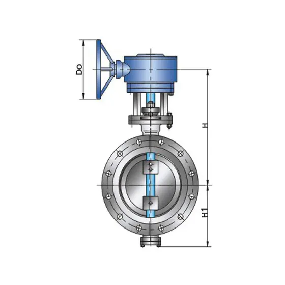 Soft sealed flange connected butterfly valve