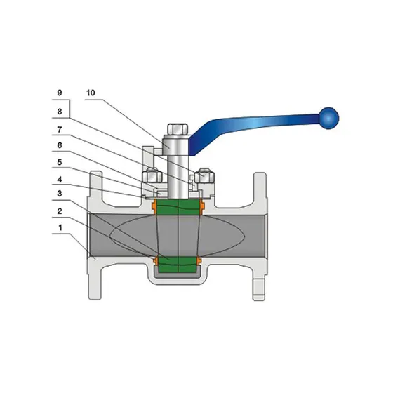 Ferrule soft seal plug valve