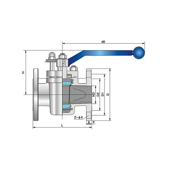 Flange type sleeve plug valve
