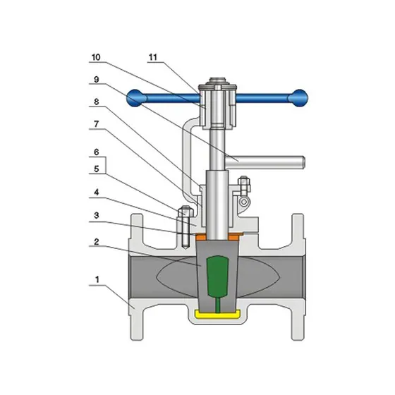 Lift type hard seal plug valve