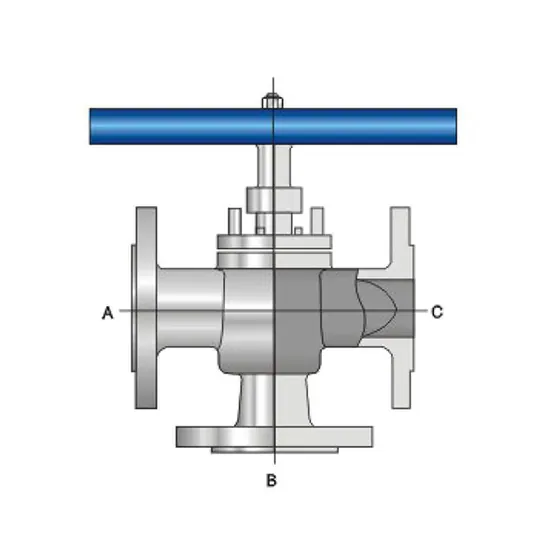 Three-way and four-way plug valves