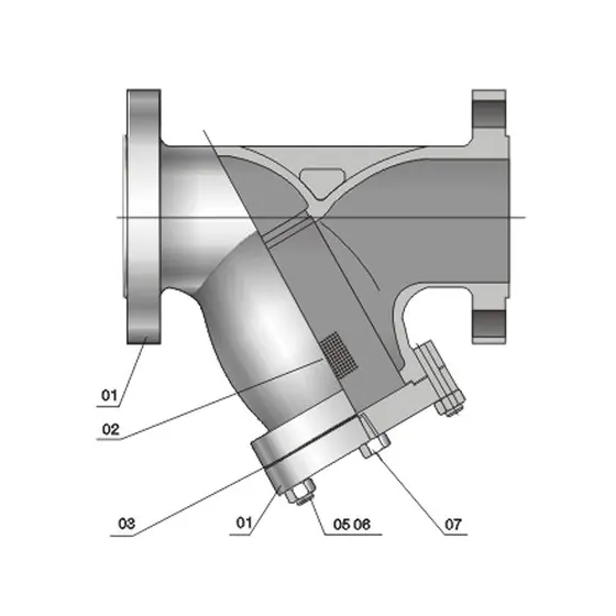 Y-shaped filter